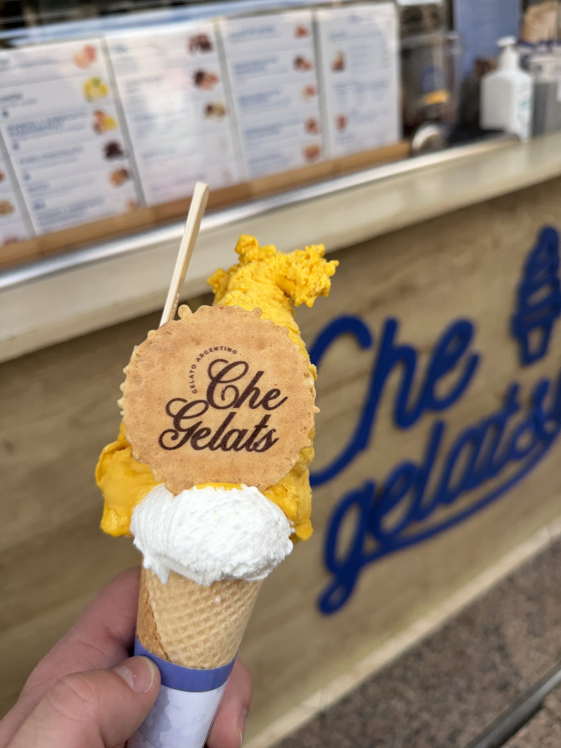 Eiscreme bei einer Palma-Reise