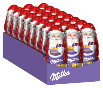 Milka Weihnachtsmann Alpenmilch 45g  14 cm