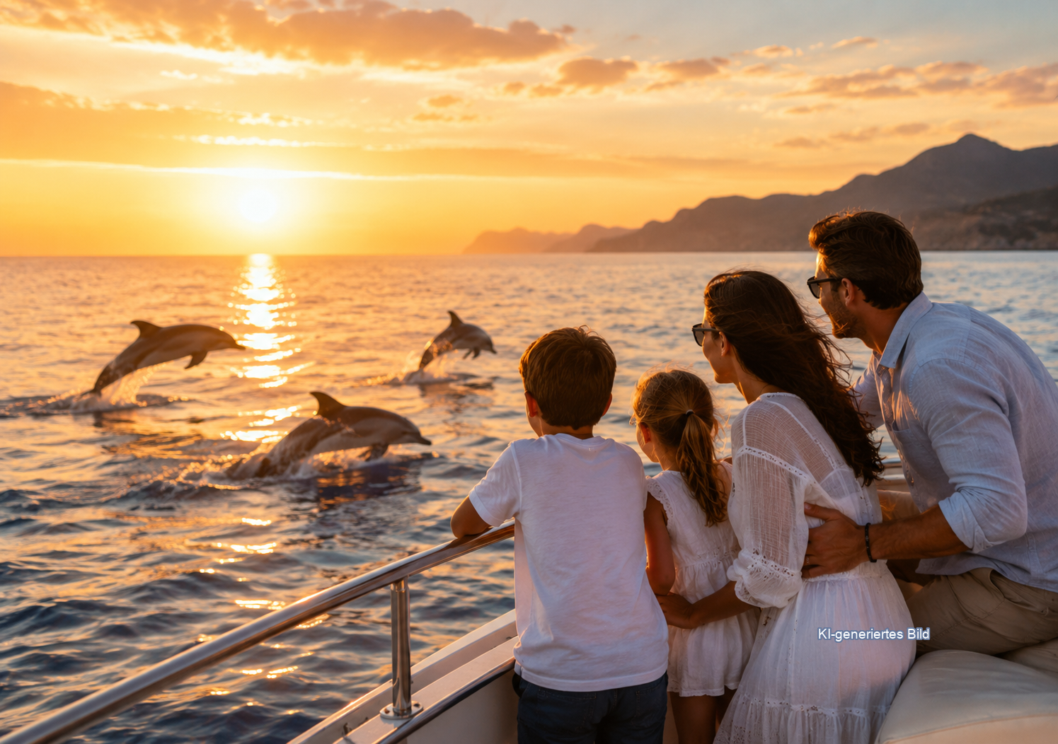 KI-generiertes Bild: Delfin Ausflug auf Mallorca