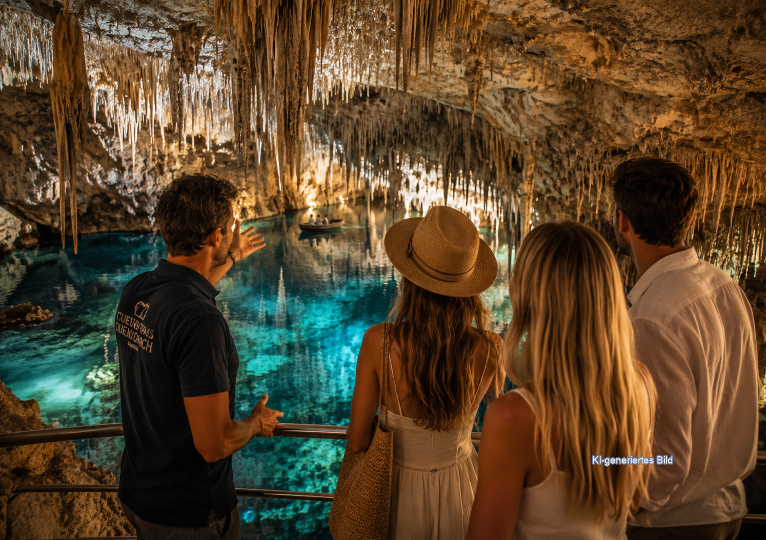 KI-generiertes Bild: Drachenhöhlen in Porto Cristo auf Mallorca